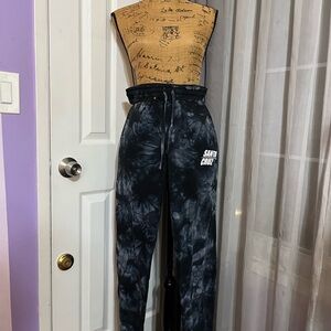 Santa Cruz Black Tie-Dye Joggers/ sweats